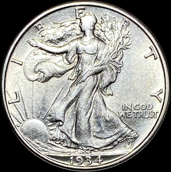 1934 Silver Walking Liberty Half Dollar CLOSELY UNCIRCULATED