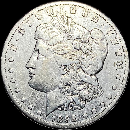 1892-CC Morgan Silver Dollar LIGHTLY CIRCULATED