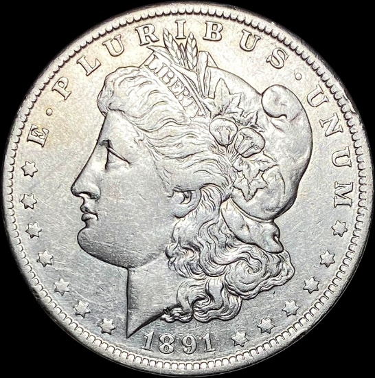 1891-O Silver Morgan Dollar NEARLY UNCIRCULATED