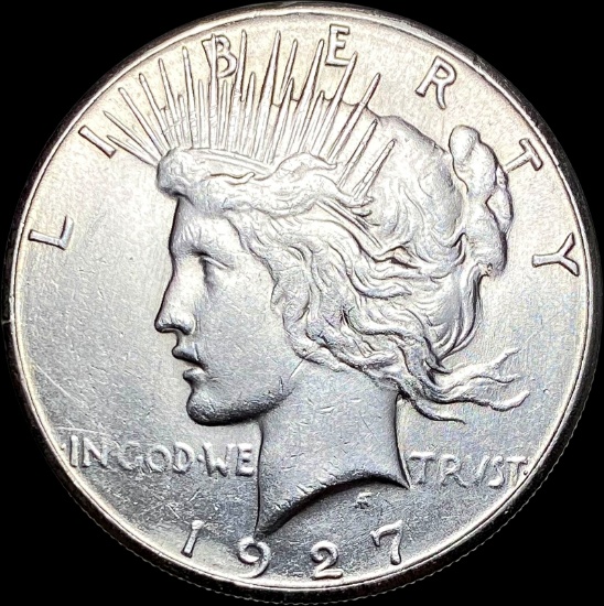 1927 Silver Peace Dollar CLOSELY UNCIRCULATED