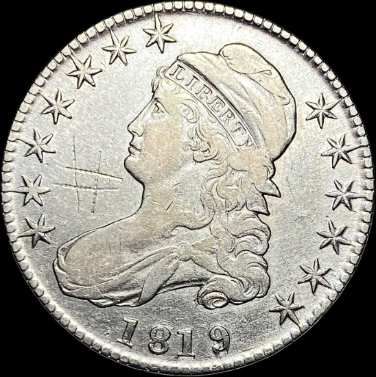 1819 Capped Bust Half Dollar CLOSELY UNCIRCULATED