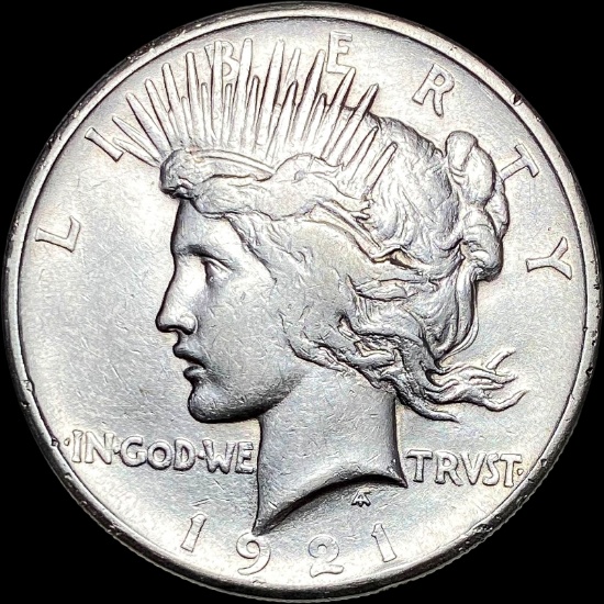 1921 Silver Peace Dollar NEARLY UNCIRCULATED