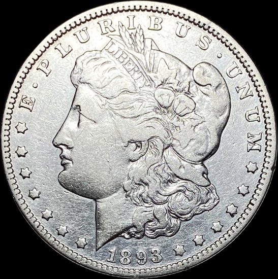 1893-S Silver Morgan Dollar LIGHTLY CIRCULATED