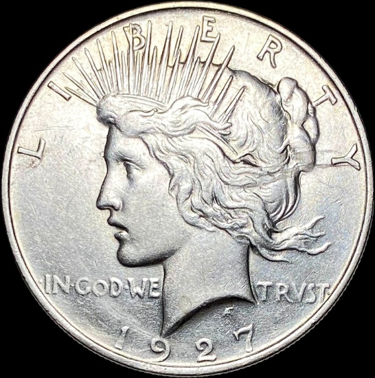 1927 Silver Peace Dollar CLOSELY UNCIRCULATED