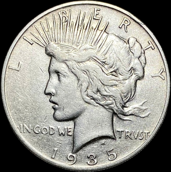 1935 Silver Peace Dollar LIGHTLY CIRCULATED