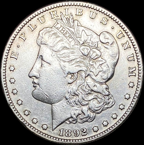 1892-S Silver Morgan Dollar NEARLY UNCIRCULATED