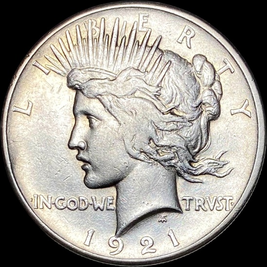 1921 Silver Peace Dollar CLOSELY UNCIRCULATED