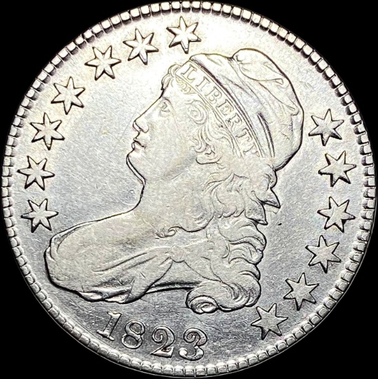 1823 Capped Bust Half Dollar LIGHTLY CIRCULATED