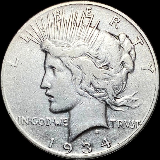 1934 Peace Silver Dollar LIGHTLY CIRCULATED