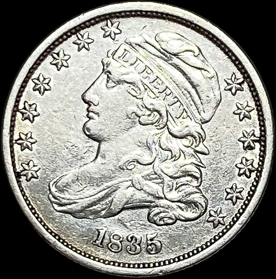 1835 Capped Bust Dime CLOSELY UNCIRCULATED