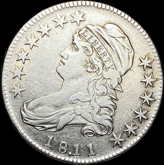 1811 Capped Bust Half Dollar NEARLY UNCIRCULATED