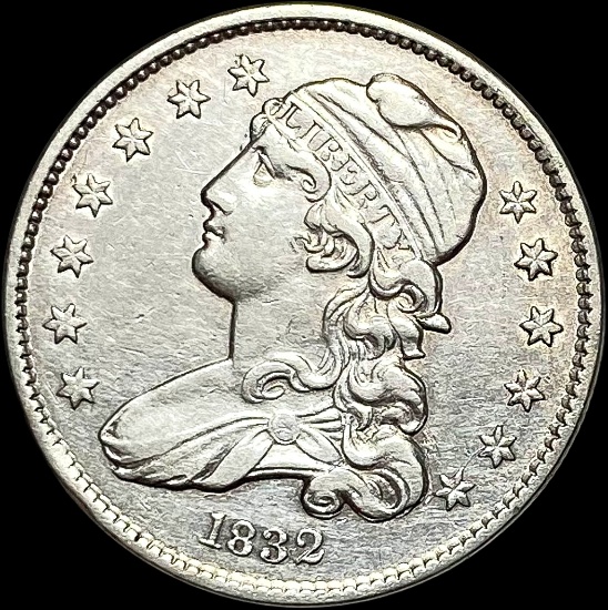 1832 Capped Bust Quarter NEARLY UNCIRCULATED
