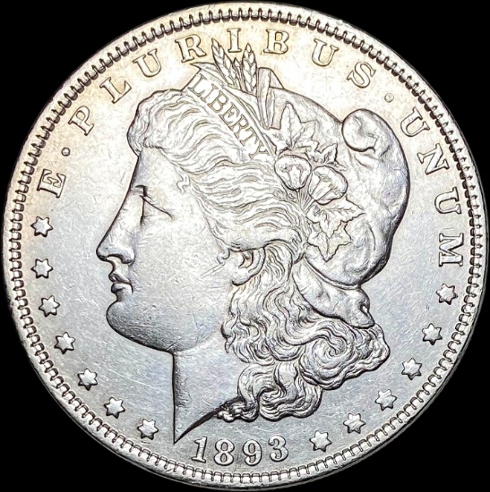 1893-S Silver Morgan Dollar NEARLY UNCIRCULATED