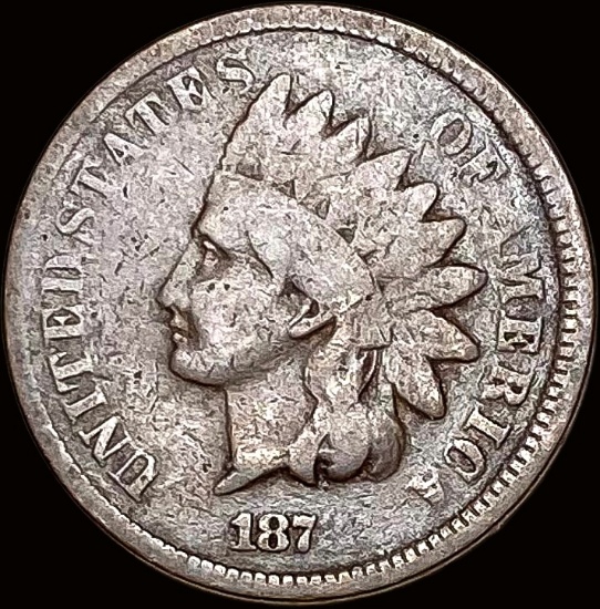 1877 Indian Head Cent NICELY CIRCULATED