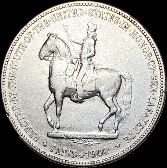 1900 Silver Lafayette Dollar NEARLY UNCIRCULATED