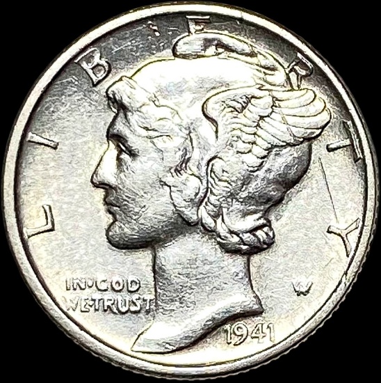1941 Mercury Dime NEARLY UNCIRCULATED