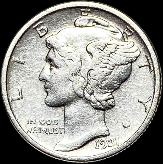 1921-S Silver Mercury Dime CLOSELY UNCIRCULATED