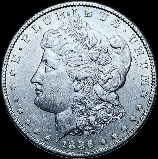 1886-S Silver Morgan Dollar CHOICE AU