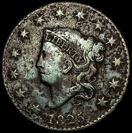 1825 Coronet Head Large Cent LIGHTLY CIRCULATED