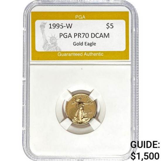 1995-W $5 Gold Eagle PGA PR70