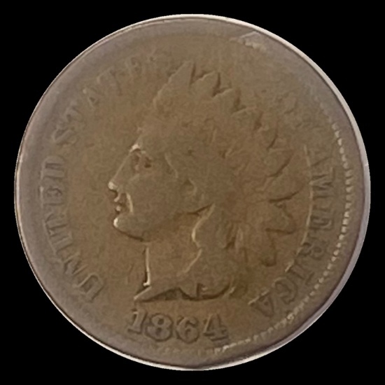 1864-L Indian Head Cent LIGHTLY CIRCULATED