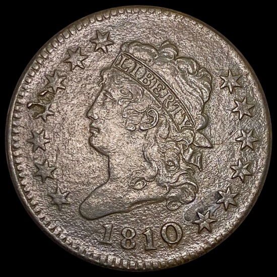 1810 Classic Head Large Cent NEARLY UNCIRCULATED NEARLY UNCIRCULATED