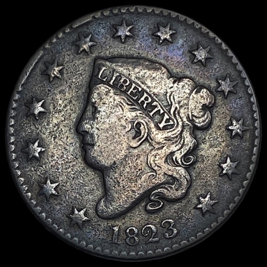 1823 Coronet Head Large Cent LIGHTLY CIRCULATED