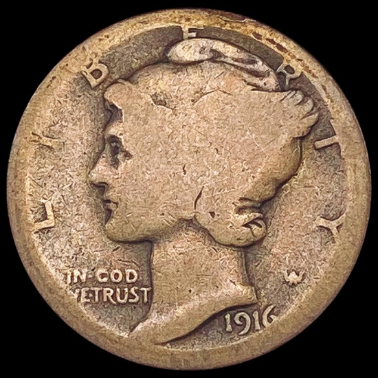 1916-D Mercury Dime HIGH GRADE