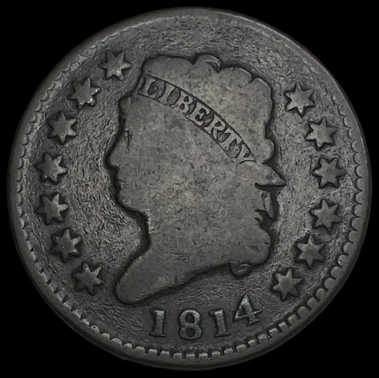 1814 Classic Head Large Cent NICELY CIRCULATED