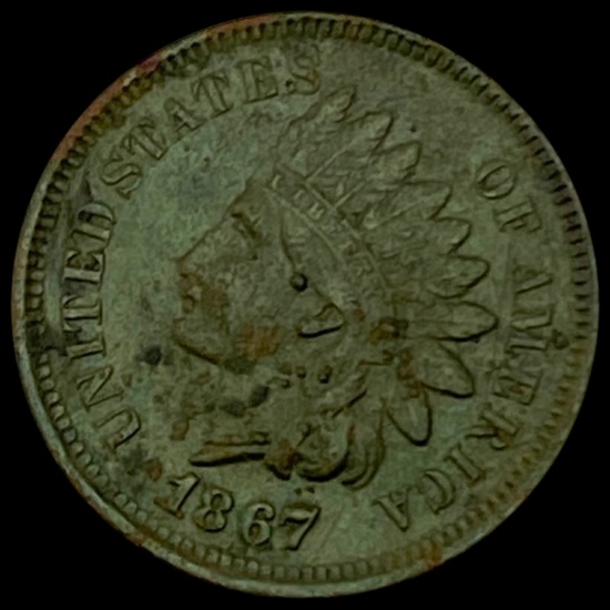 1867 Indian Head Cent CLOSELY UNCIRCULATED CLOSELY UNCIRCULATED