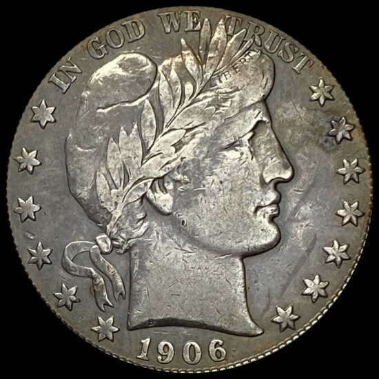 1906-S Barber Half Dollar HIGH GRADE