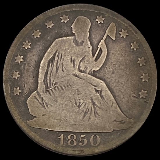 1850-O Seated Liberty Half Dollar CLOSELY UNCIRCULATED