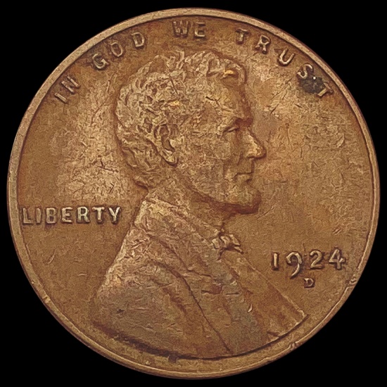 1924-D Wheat Cent NEARLY UNCIRCULATED