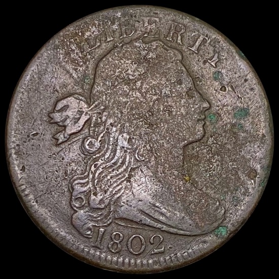 1802 Draped Bust Large Cent NICELY CIRCULATED NICELY CIRCULATED