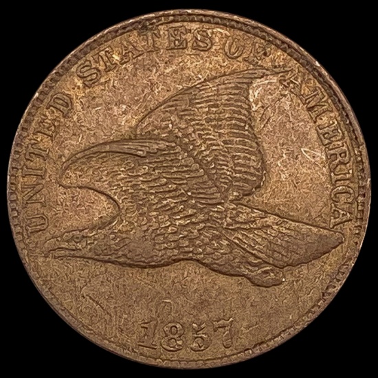 1857 Flying Eagle Cent CLOSELY UNCIRCULATED CLOSELY UNCIRCULATED