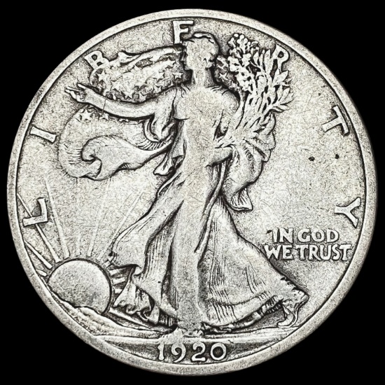 1920-D Walking Liberty Half Dollar LIGHTLY CIRCULATED