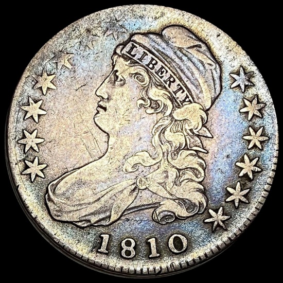 1810 Capped Bust Half Dollar LIGHTLY CIRCULATED