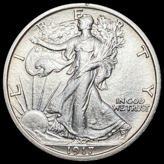 1917 Walking Liberty Half Dollar CLOSELY UNCIRCULATED