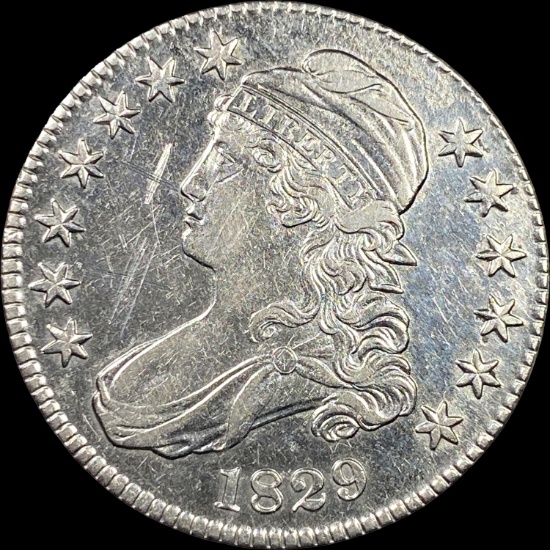 1829 Capped Bust Half Dollar CLOSELY UNCIRCULATED