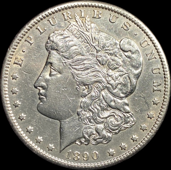 1890-CC Silver Morgan Dollar CLOSELY UNCIRCULATED