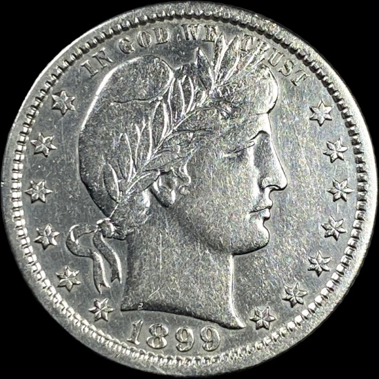 1899-O Silver Barber Quarter HIGH GRADE