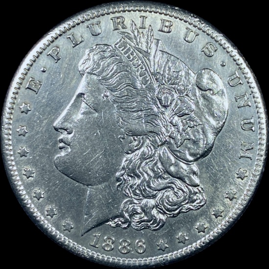 1886-S Silver Morgan Dollar CHOICE AU