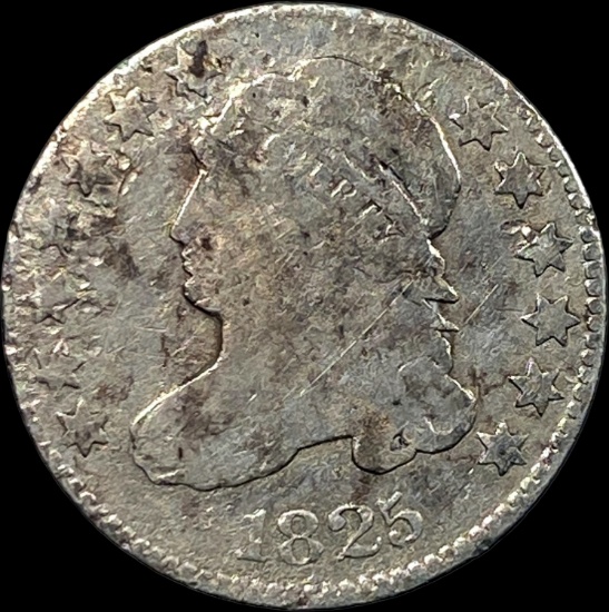 1825 Capped Bust Half Dollar NICELY CIRCULATED