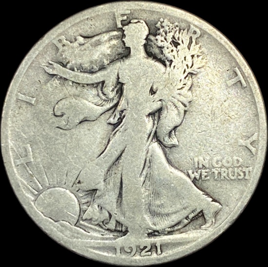 1921-S Silver Walking Liberty Half Dollar NICELY CIRCULATED