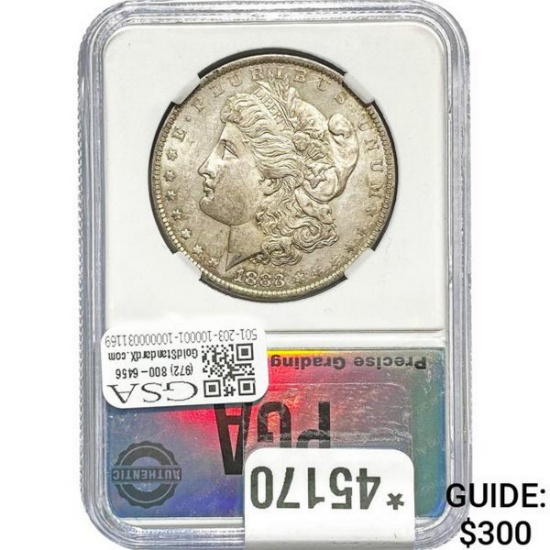 1883-O Morgan Silver Dollar PGA MS64 Monster
