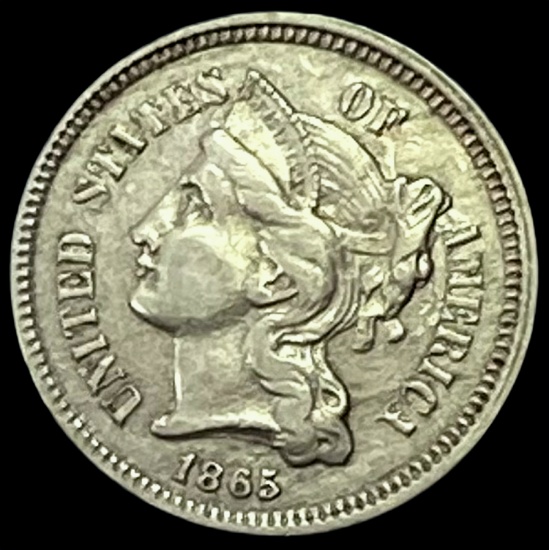 1865 Nickel Three Cent UNCIRCULATED