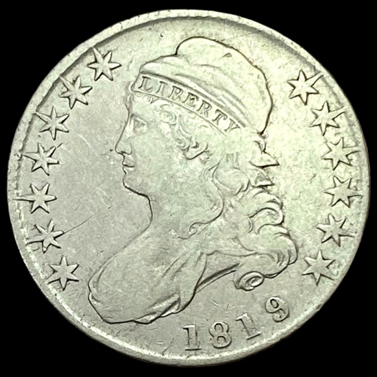 1819/8 Capped Bust Half Dollar LIGHTLY CIRCULATED