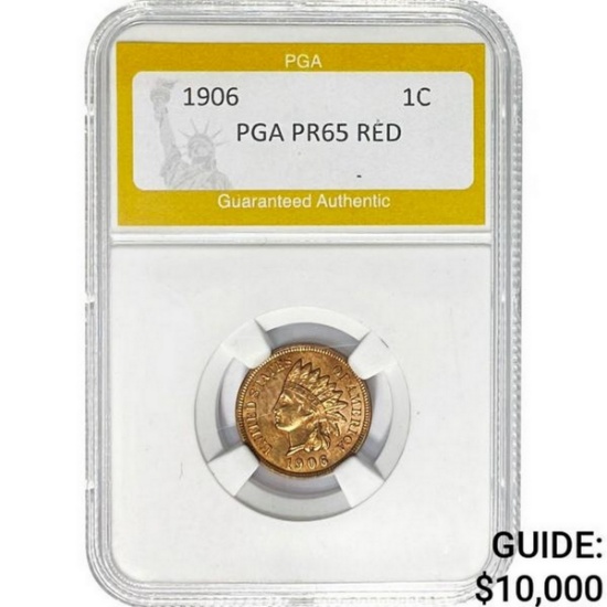 1906 Indian Head Cent PGA PR65 Red