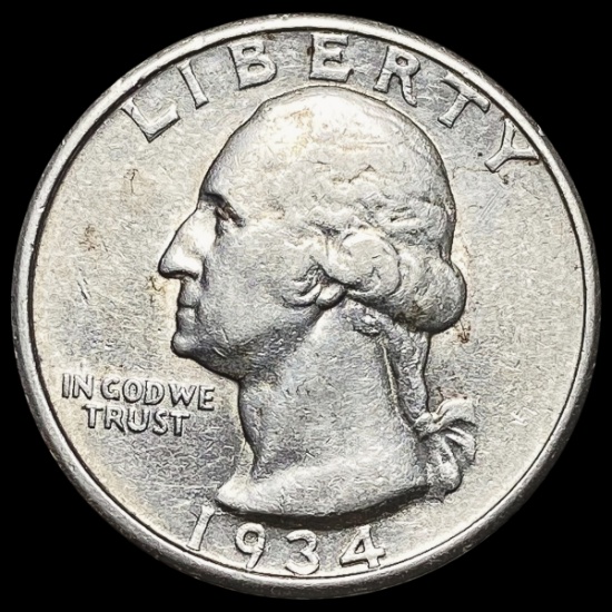 1934-D Washington Quarter CLOSELY UNCIRCULATED CLOSELY UNCIRCULATED