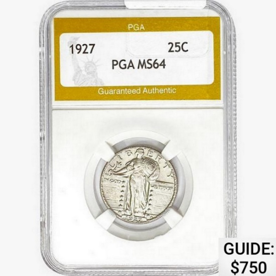 1927 Standing Liberty Quarter PGA MS64
